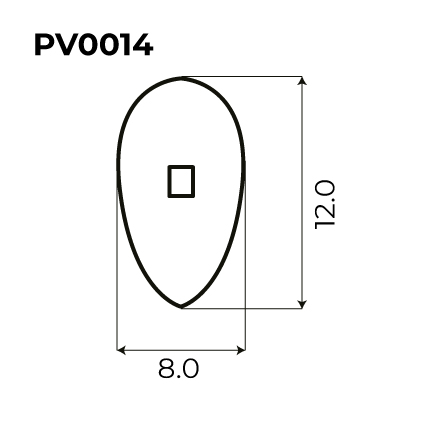 PLAQUETA PVC A PRESIÓN SIMÉTRICA ULTRA FINA 25uds