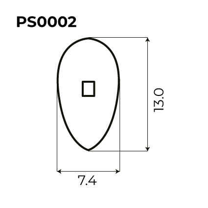 PLAQUETA SILICONA A PRESIÓN SIMÉTRICA 25uds