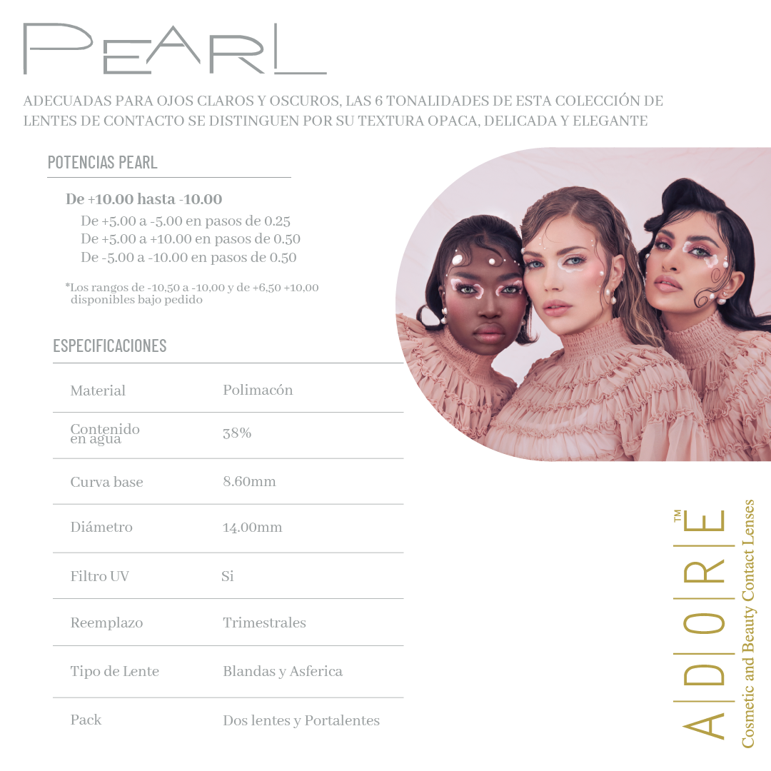 ADORE PEARL  GREY 2PK