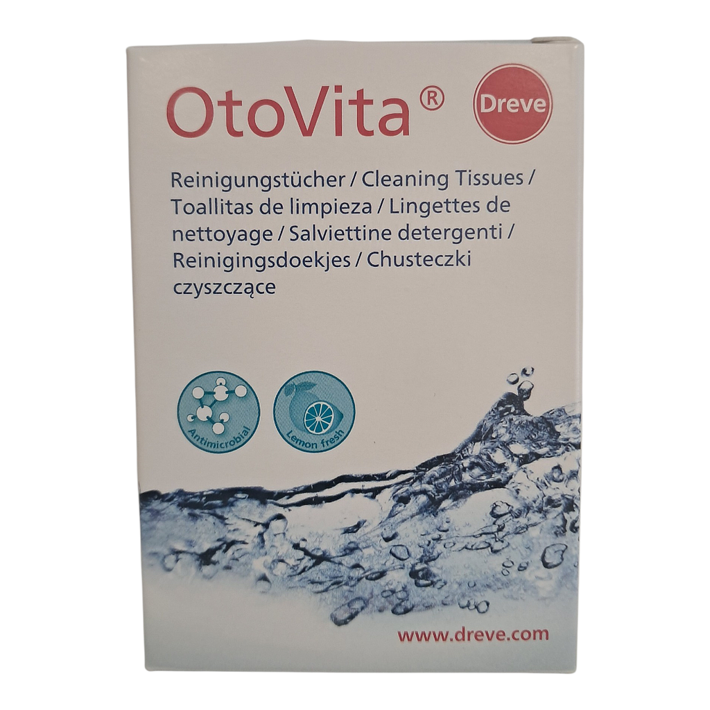 TOALLITAS LIMPIEZA AUDÍFONO OTOVITA 25uds