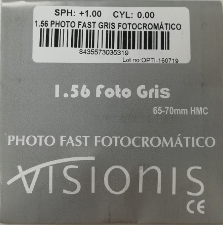 1.56 PHOTO FAST GRIS FOTOCROMÁTICO
