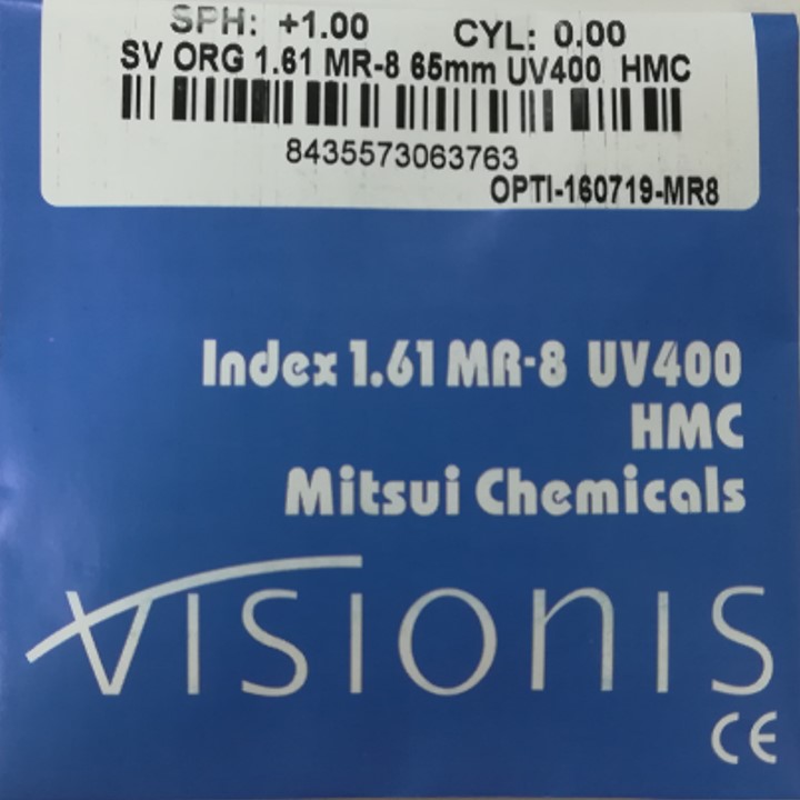 1.61 MR8 UV400 HMC