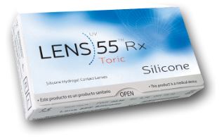 LENS 55 TORIC SILICONE RX 3PK