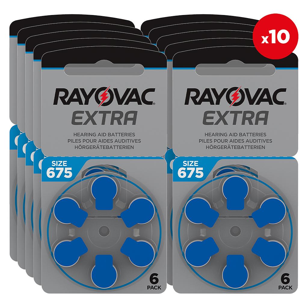 PILA RAYOVAC 675AU-6XE AZUL CAJA 60uds