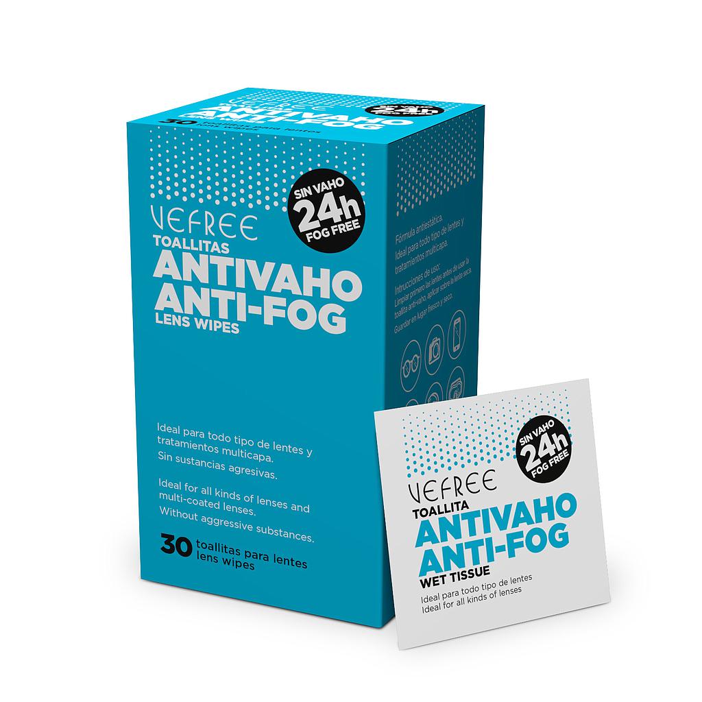 VEFREE TOALLITAS LIMPIALENTES CON EFECTO ANTIVAHO 30uds